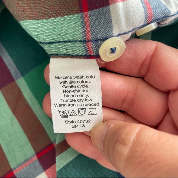 J. Crew "Summer Plaid" 100% Cotton Multicolor Button Down Shirt XL - Picture 15 of 17